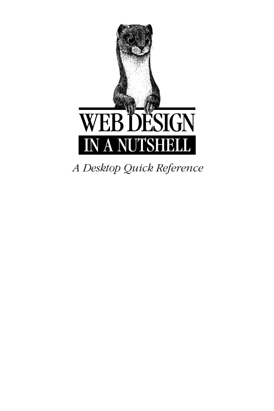 HTML-Web Design in a Nutshell