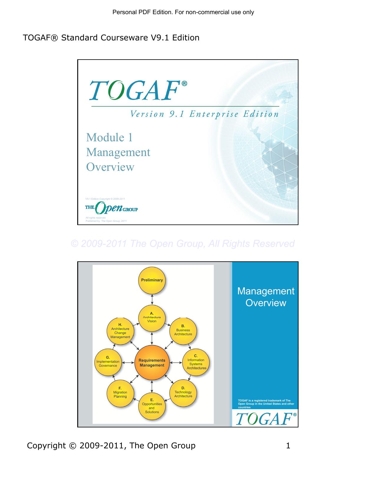 Microsoft PowerPoint - TOGAF-V91-M1-Management-Overview