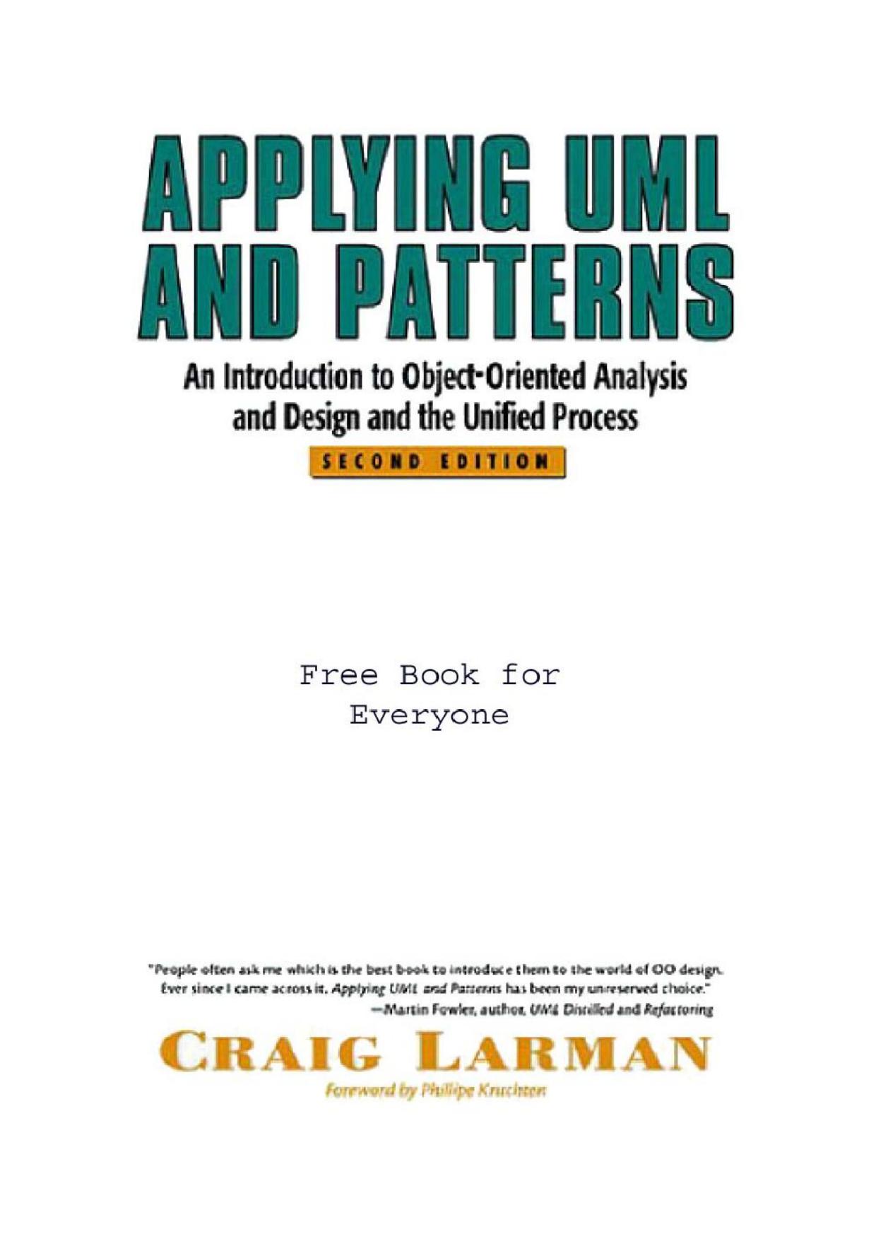 applying uml and patterns
