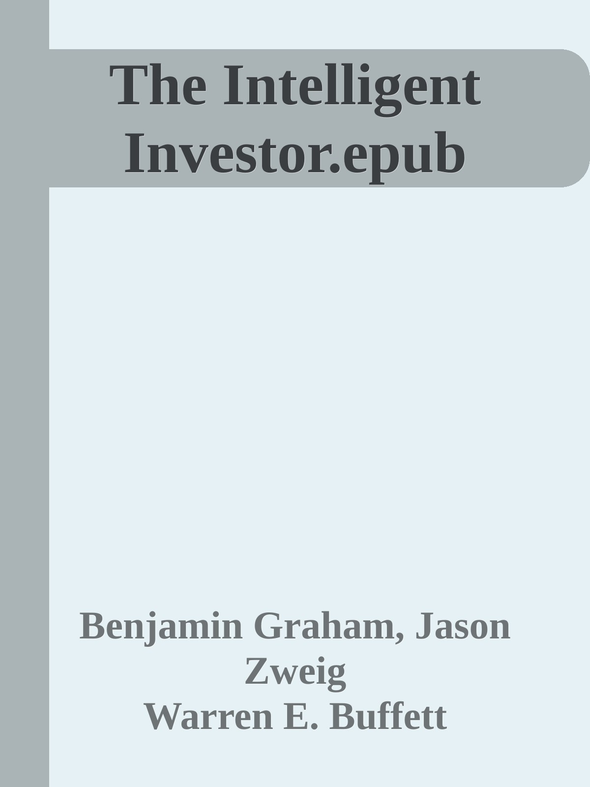 The Intelligent Investor.epub