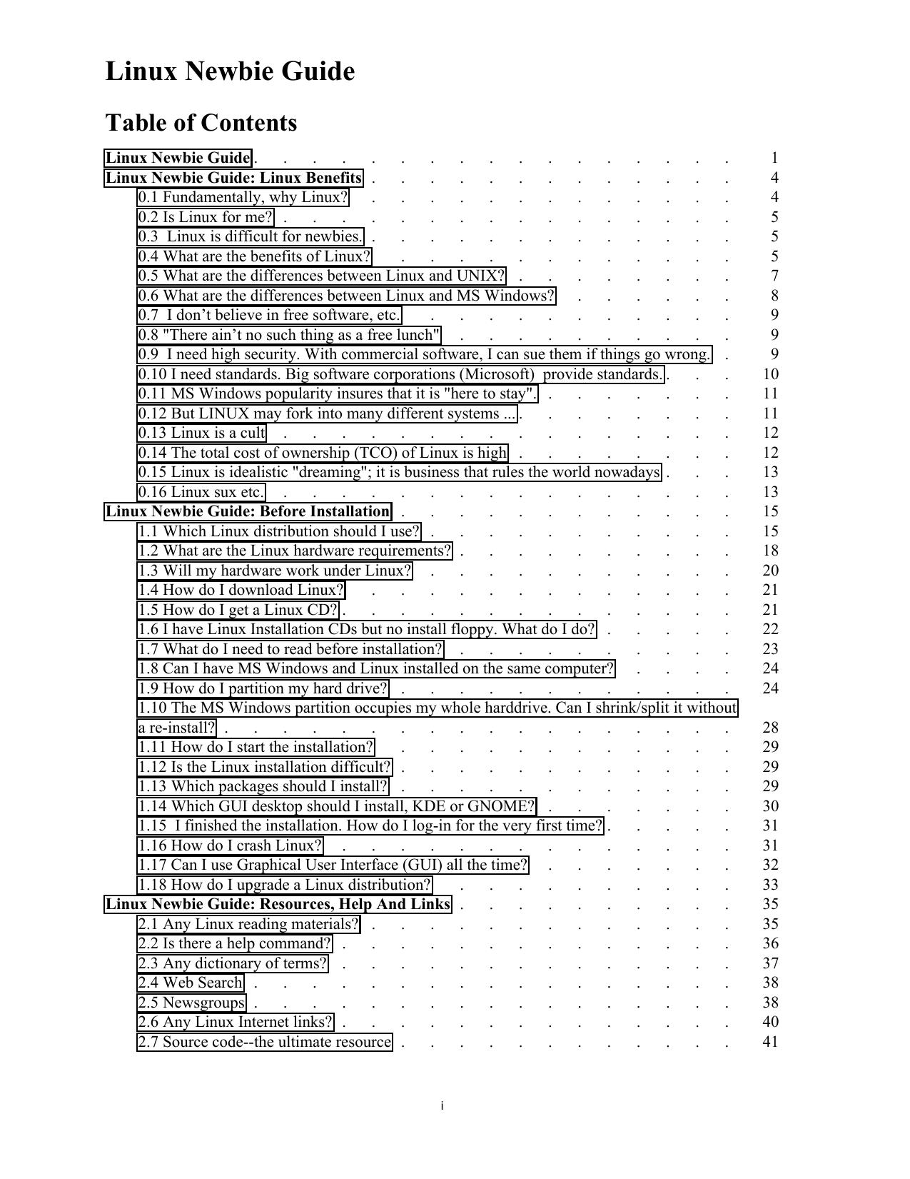 Linux Newbie Guide